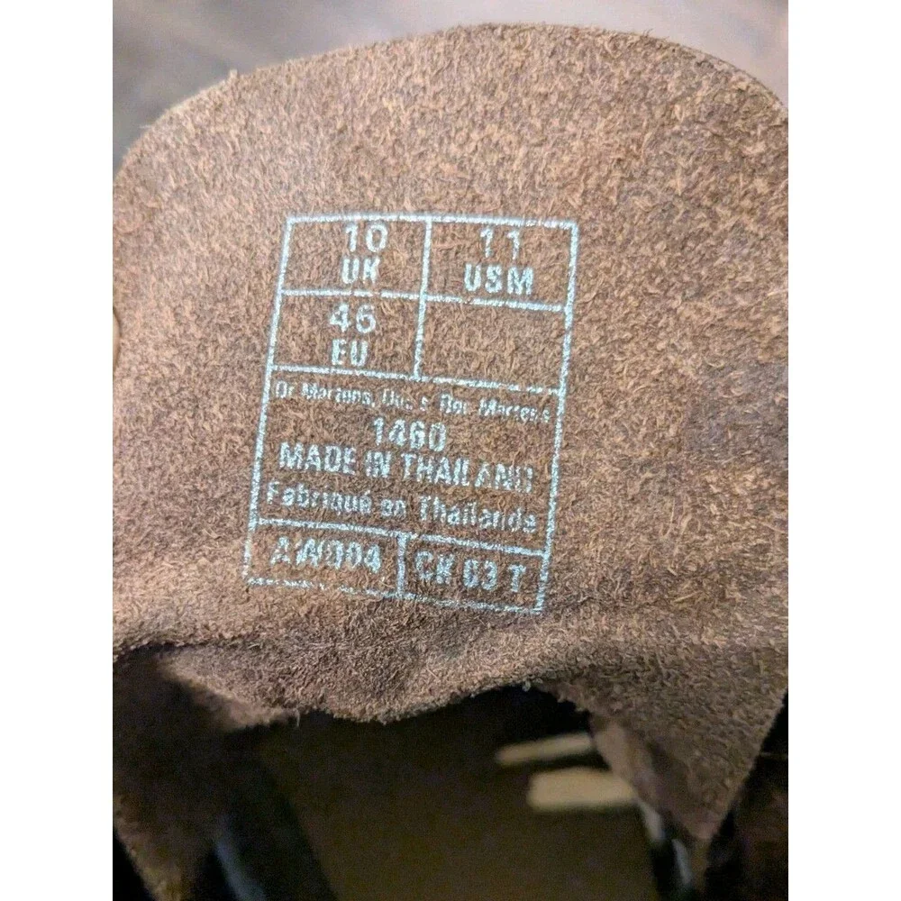 Dr. Martens 1460 Crazy Horse Leather Boots Brown Men's US 11 UK 10 EU 45 AirWair